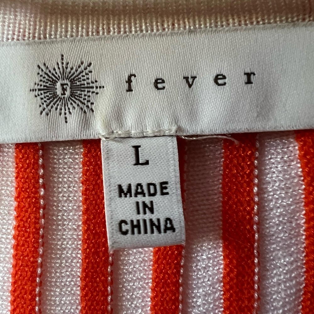 Fever Ribbed Knit Sweater, L - Picture 3 of 6